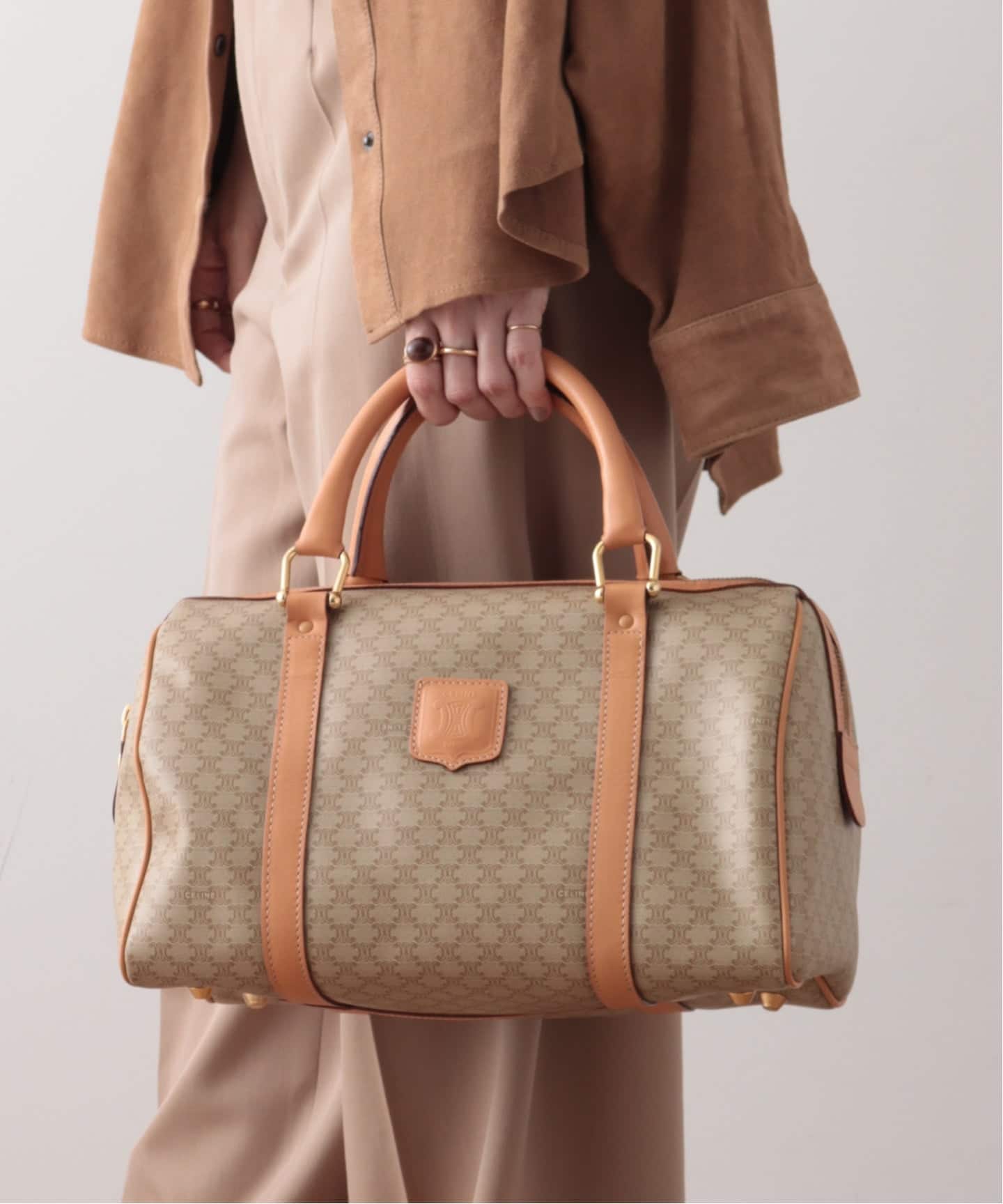 VINTAGE CELINE/セリーヌ】macadam ボストンバッグ 30（ボストンバッグ