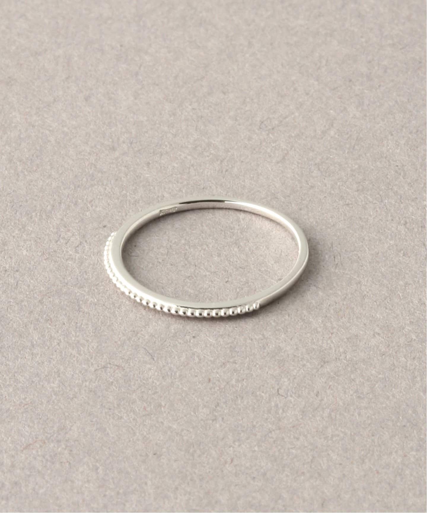 追加》シンプルピンキーリングミル打ちWG K10（リング）｜Lilas（リラ