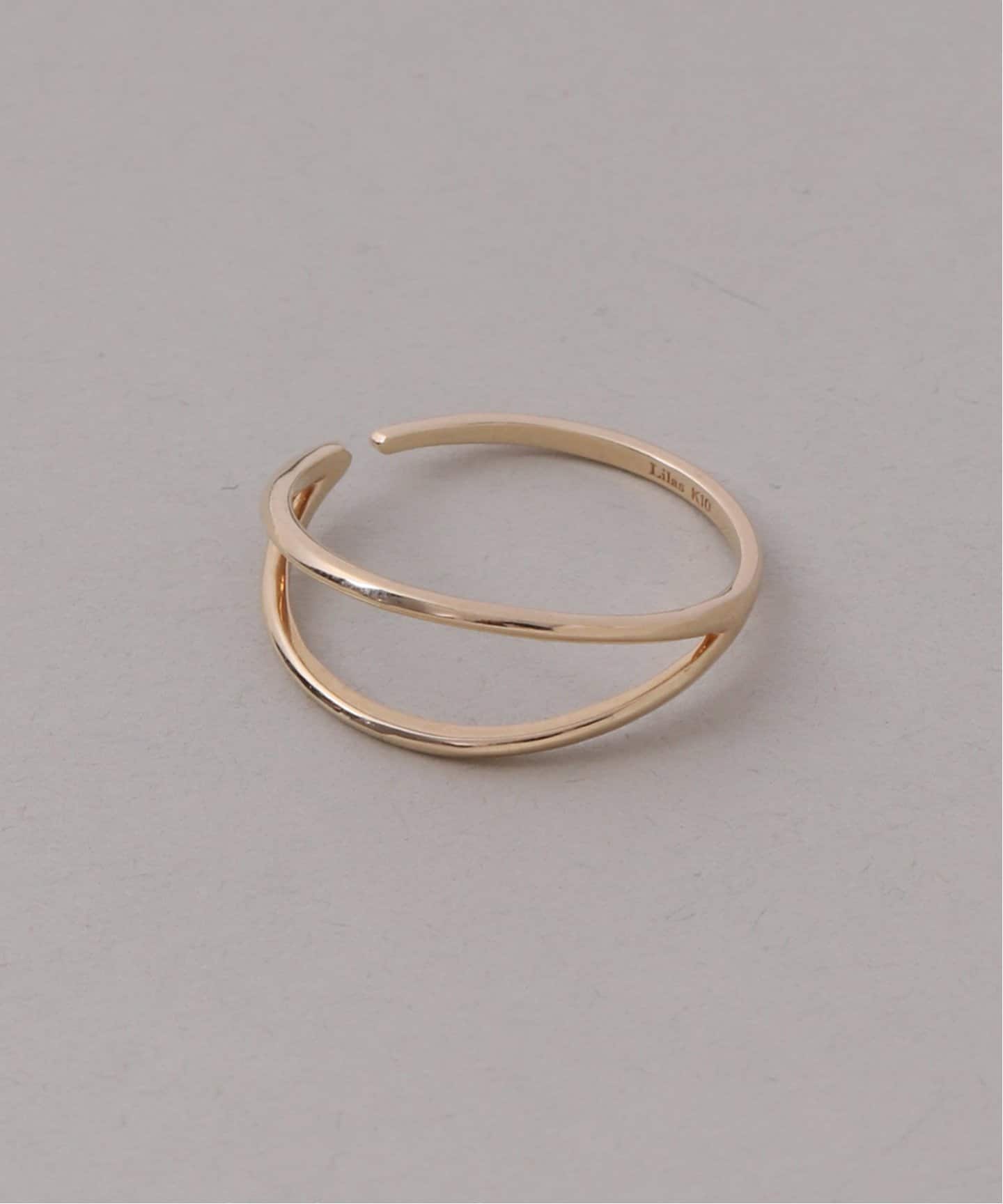 V型フォークリング K10（リング）｜Lilas（リラ）の通販｜BAYCREW'S STORE