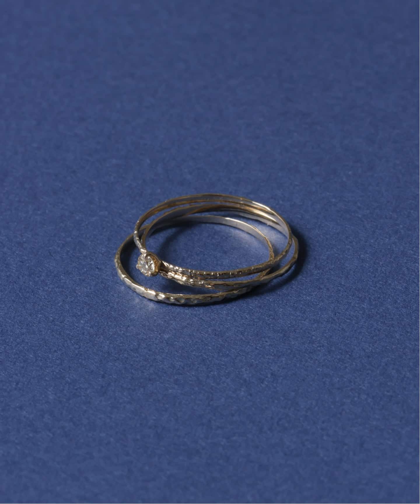 10thテクスチャー3本ダイヤリング K10（リング）｜Lilas（リラ）の通販