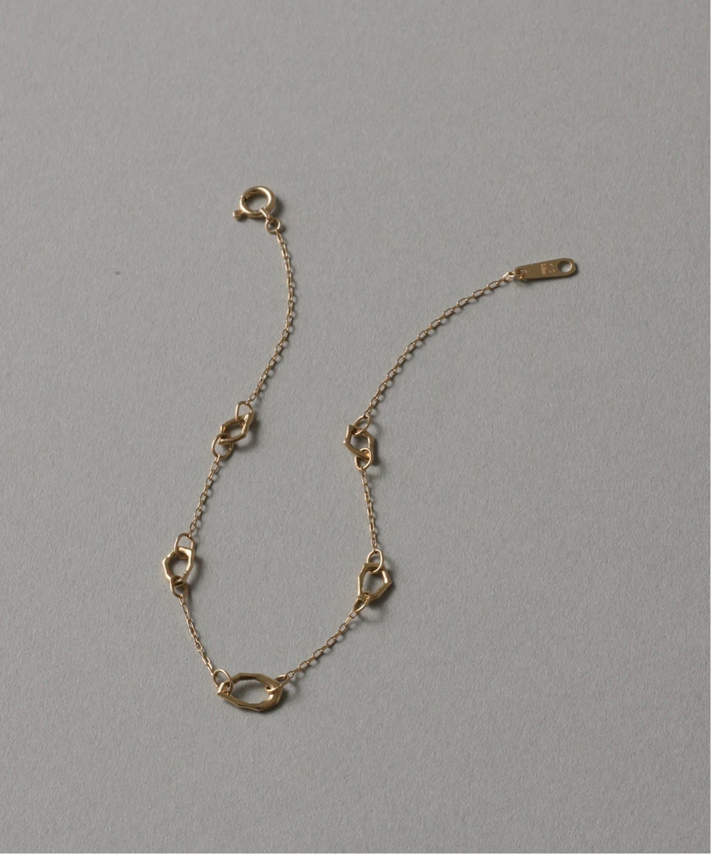 ミネラルパーツ5ピースブレスレット K10（ブレスレット・バングル