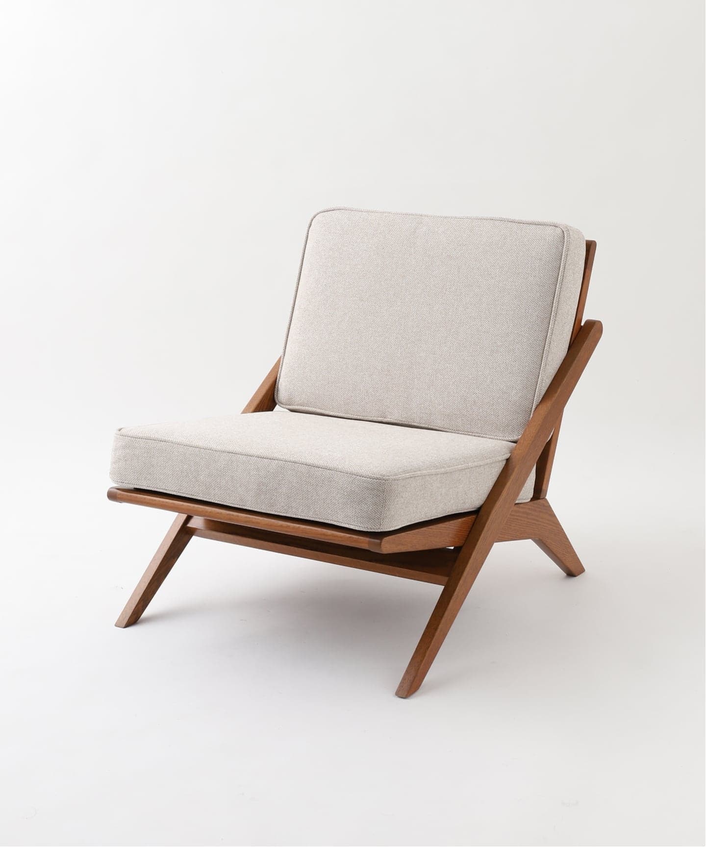 大型商品》GHENT LOUNGE CHAIR BEIGE ヘント ラウンジチェア（ソファ