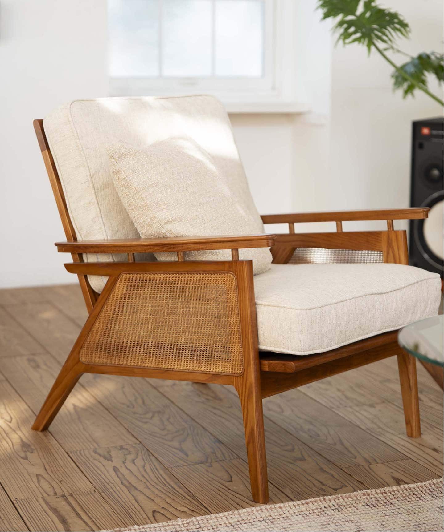 大型商品》WICKER LOUNGE CHAIR (IV) ウィッカーラウンジチェア