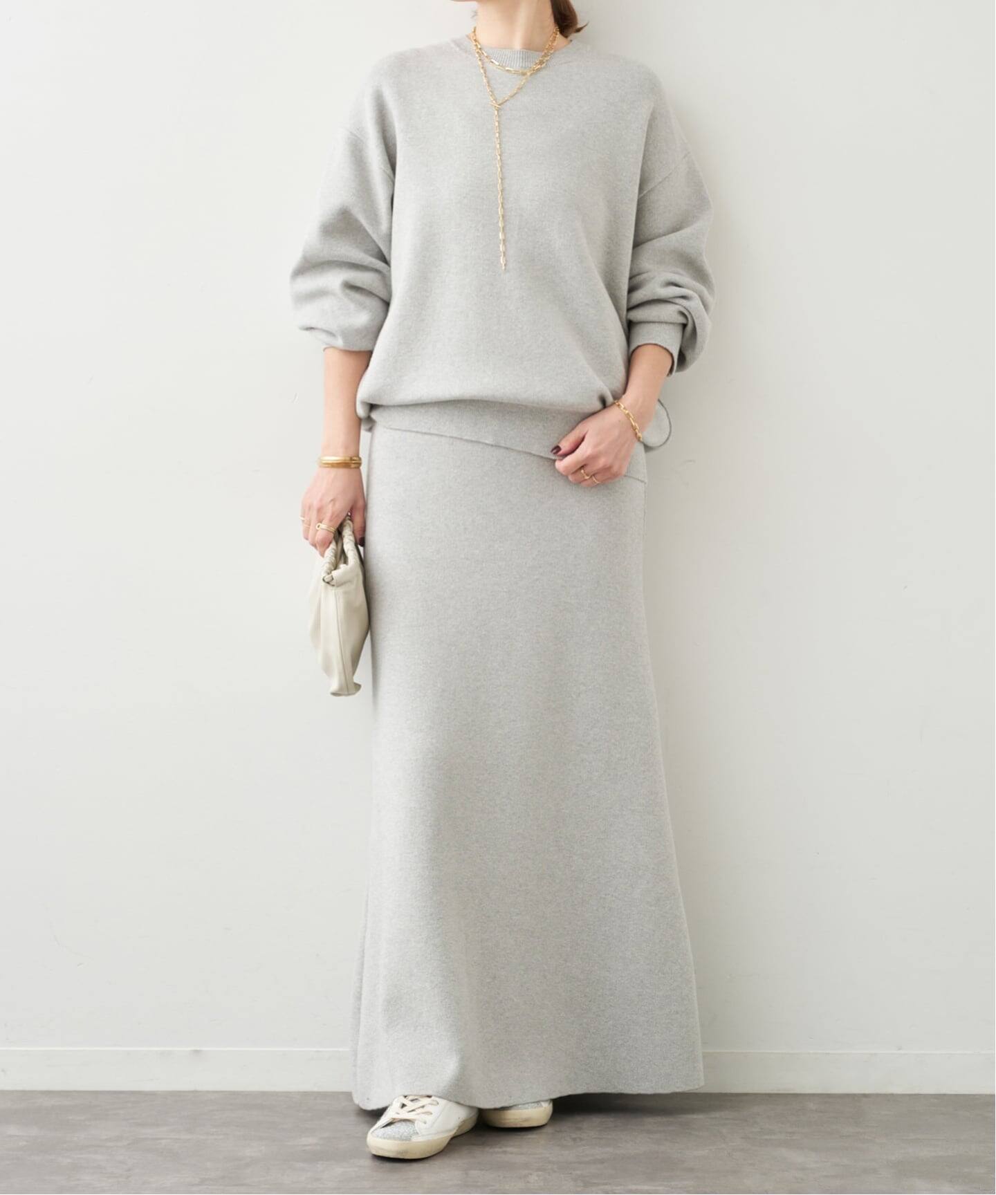 SMOOTH TOP ロングスカート（ロング・マキシ丈スカート）｜Deuxieme