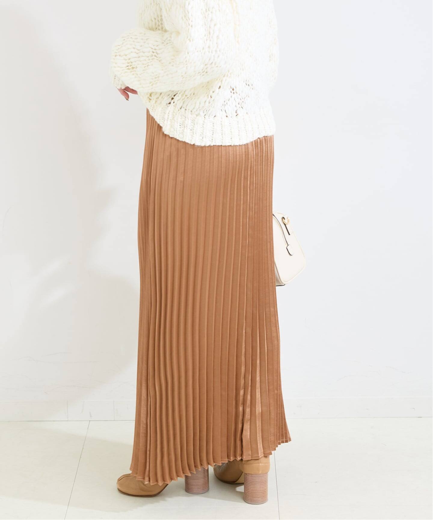 手洗い可 / アコーディオンプリーツスカート（ロング・マキシ丈