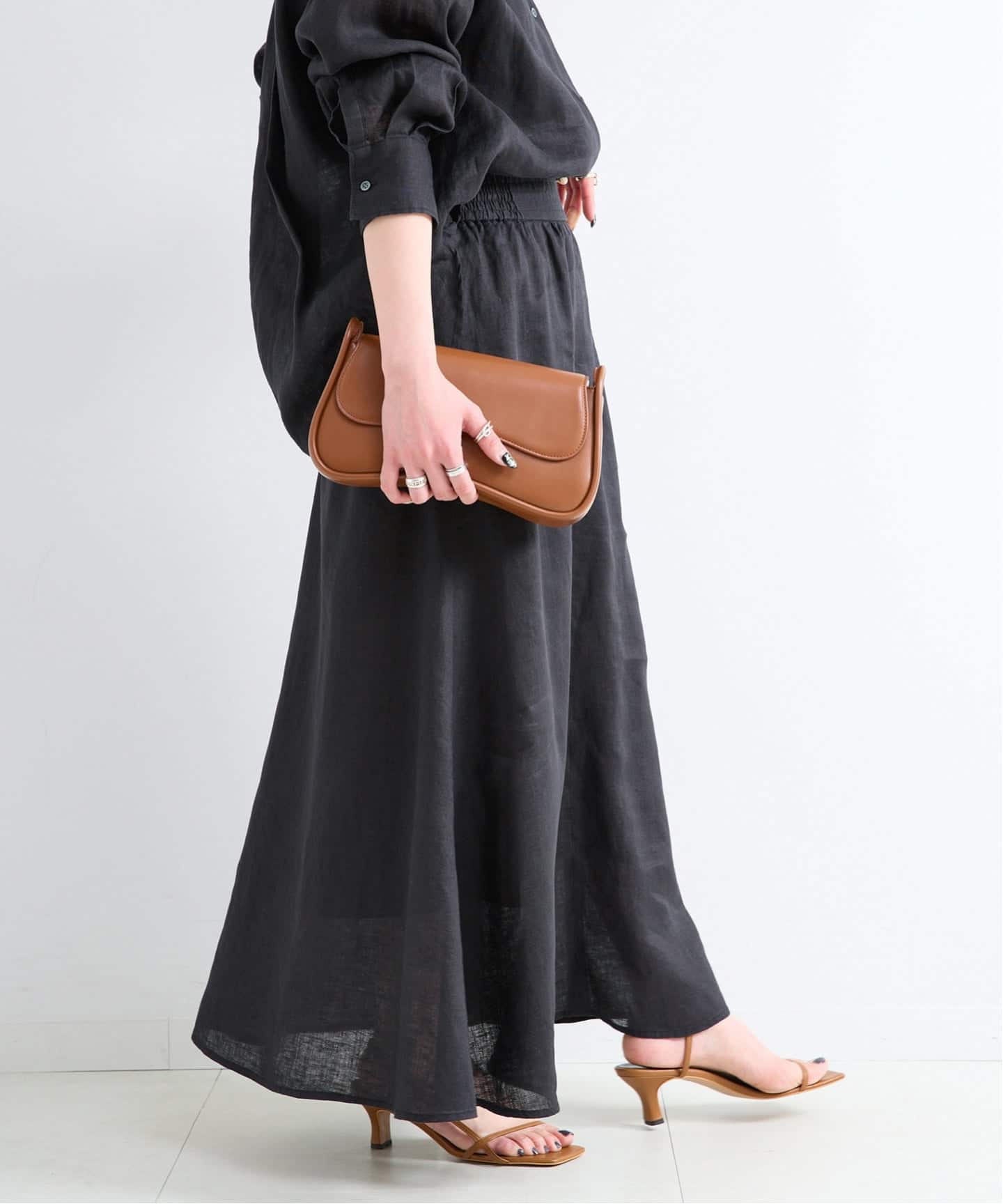 予約》《S/Mサイズ展開》手洗い可 / フレンチリネンギャザースカート