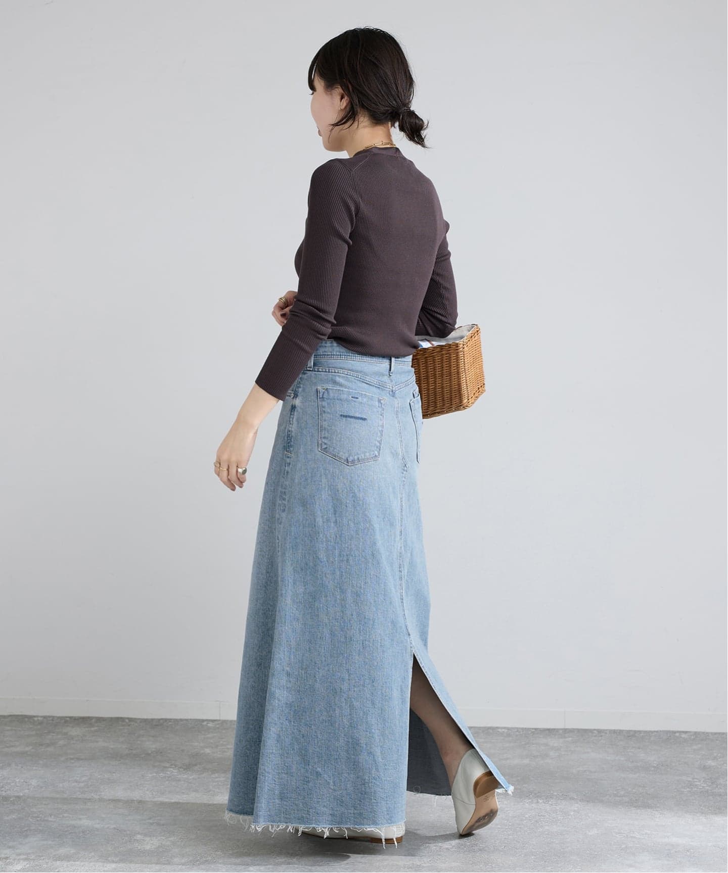 YANUK/ヤヌーク Flare Long Skirt スカート（デニムスカート）｜IENA