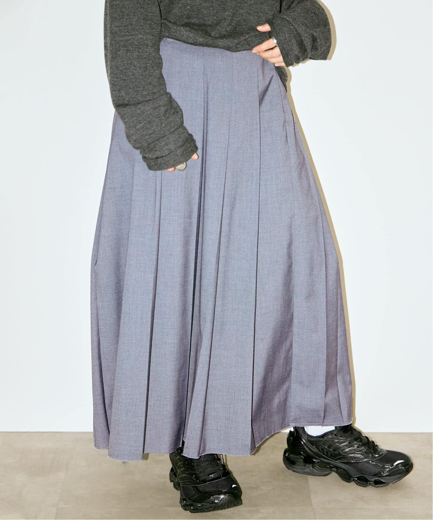 追加2》TR PLEATS スカート（ロング・マキシ丈スカート）｜CITYSHOP