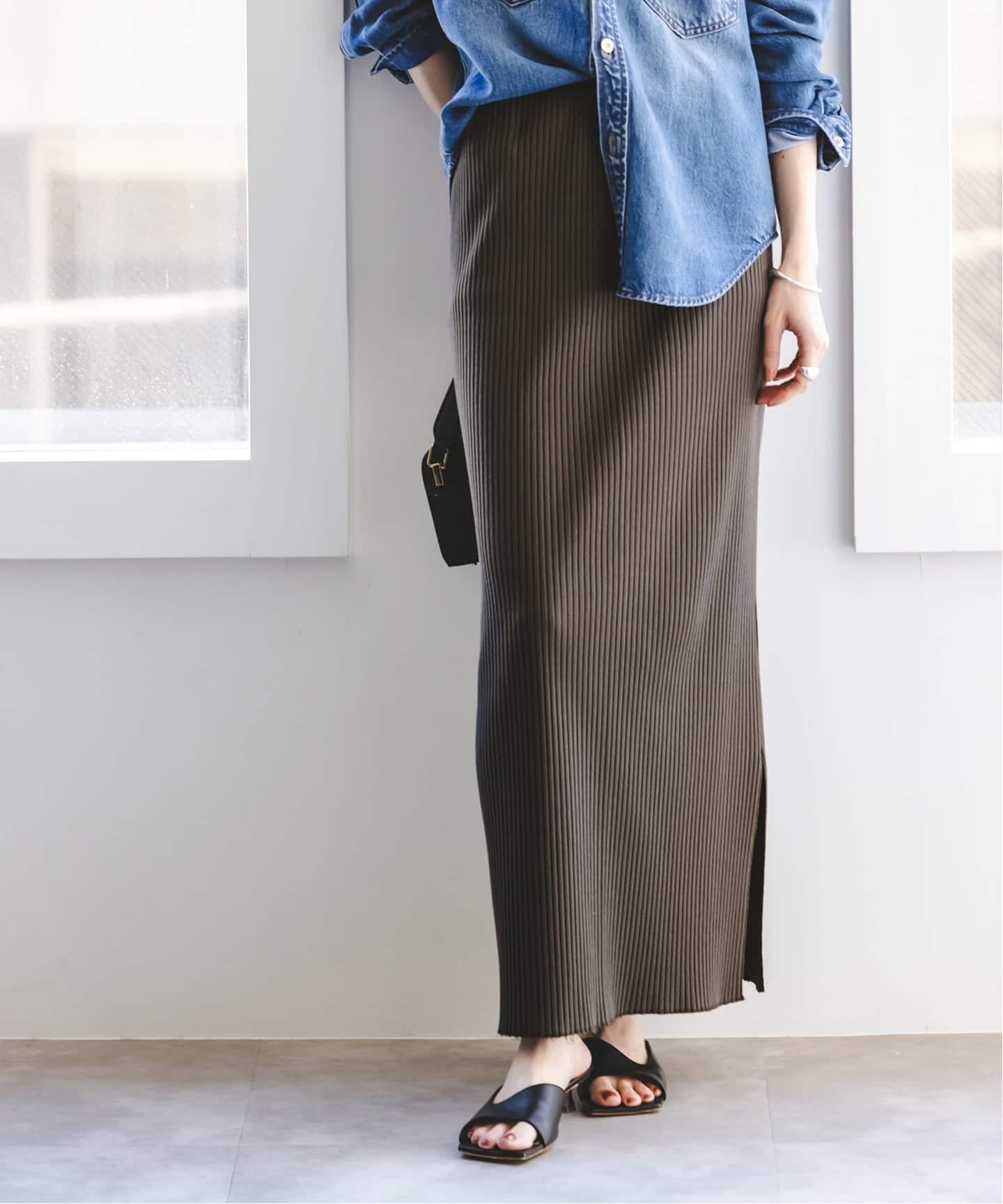 追加・WEB限定カラー》トタンテレコタイトスカート（ロング・マキシ丈