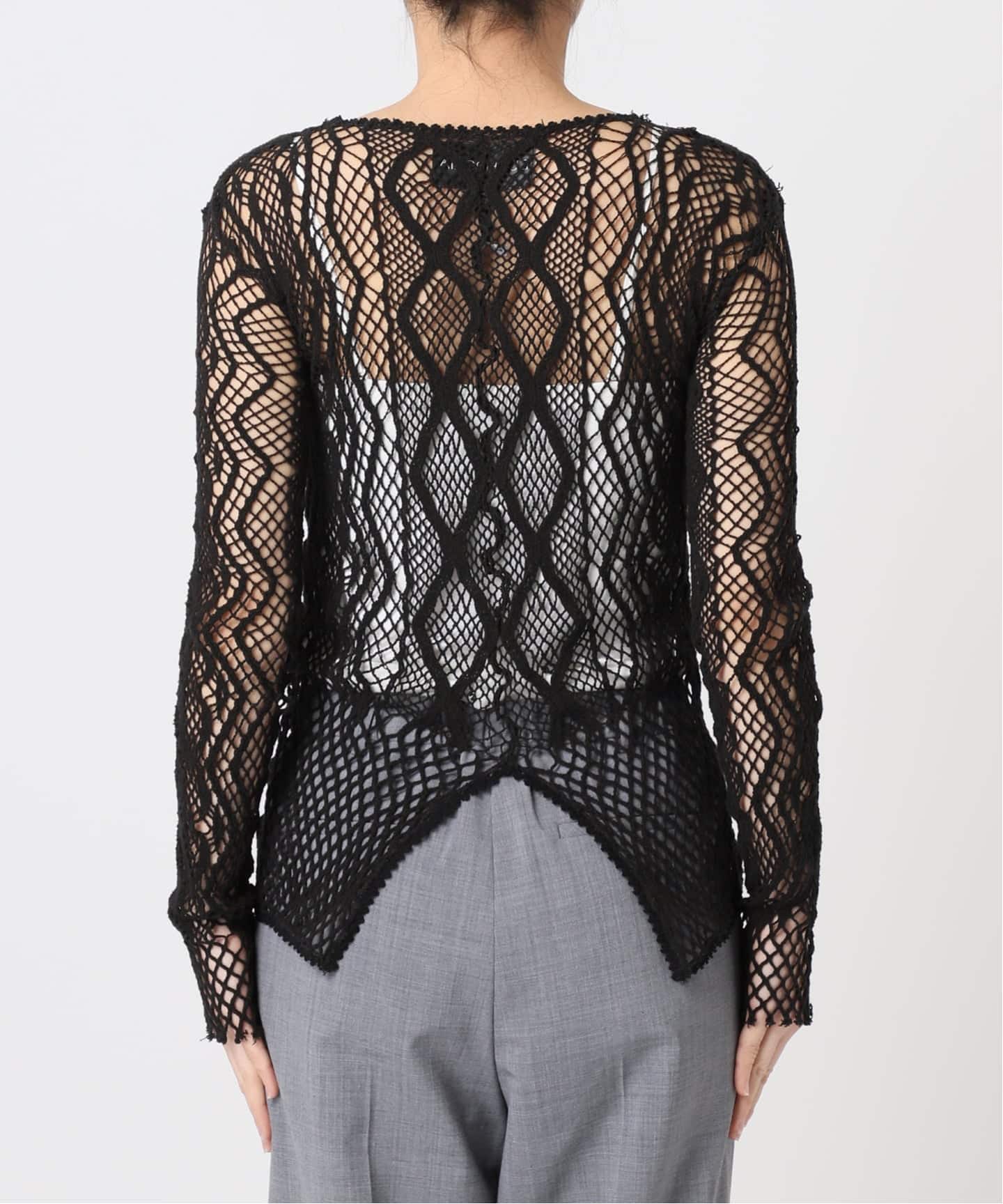 追加》EUCHRONIA 別注 LACE LONG SLEEVE 2：カットソー（Tシャツ