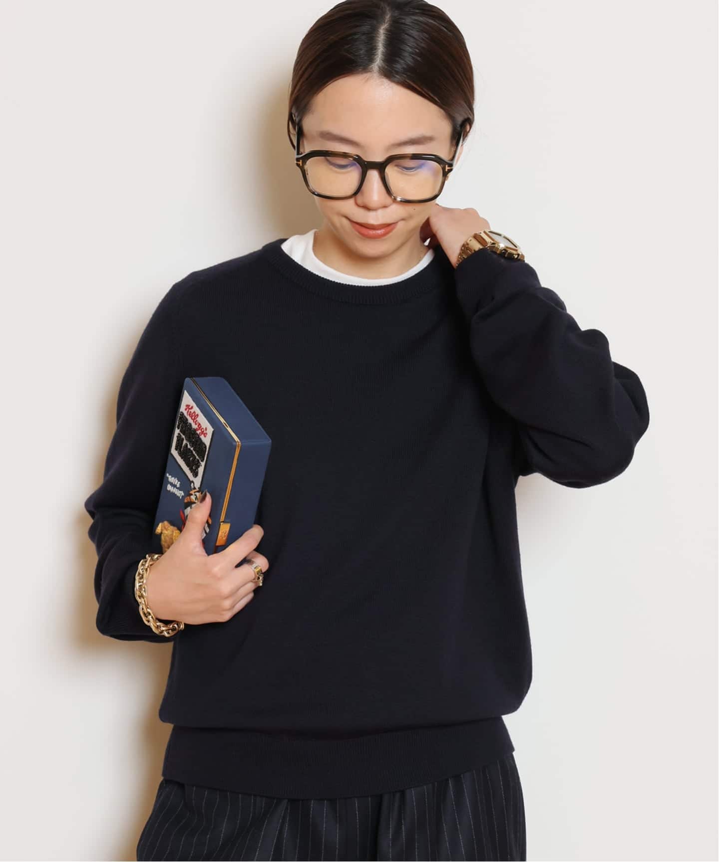 WISH クルーネックプルオーバー（ニット／セーター）｜MUSE de