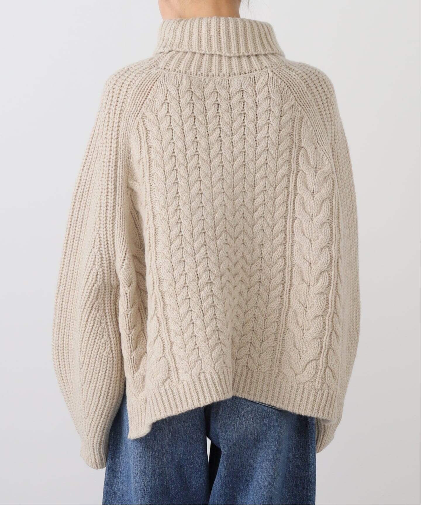 edit & co./エディットアンドコー】 Mixed Cable Aran Sweater（ニット
