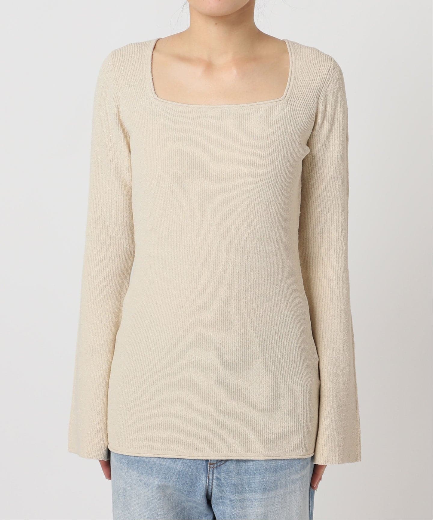 Noil silk Square ニット（ニット／セーター）｜Plage（プラージュ）の