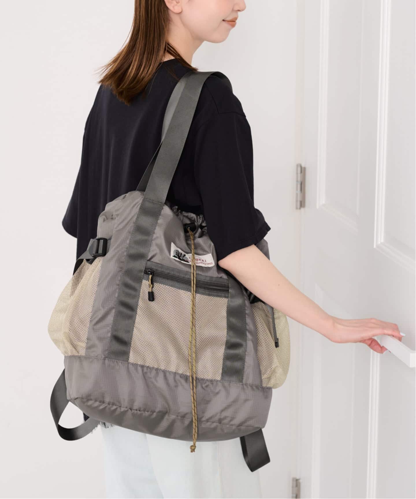 CARIBOU MOUNTAINEERING】 別注L/W PACK TOTE（トートバッグ）｜U by