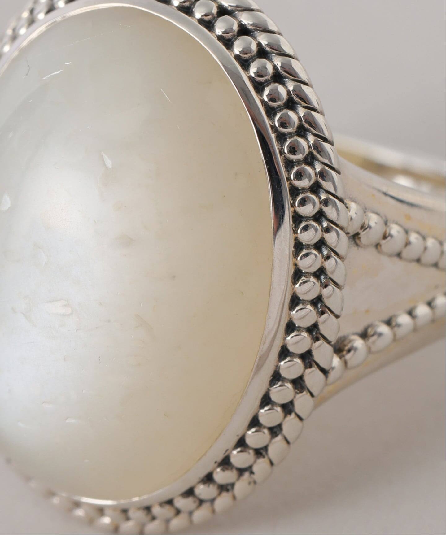 SAMH by LILAS】ホワイトムーンストーンリング SV（リング）｜Lilas