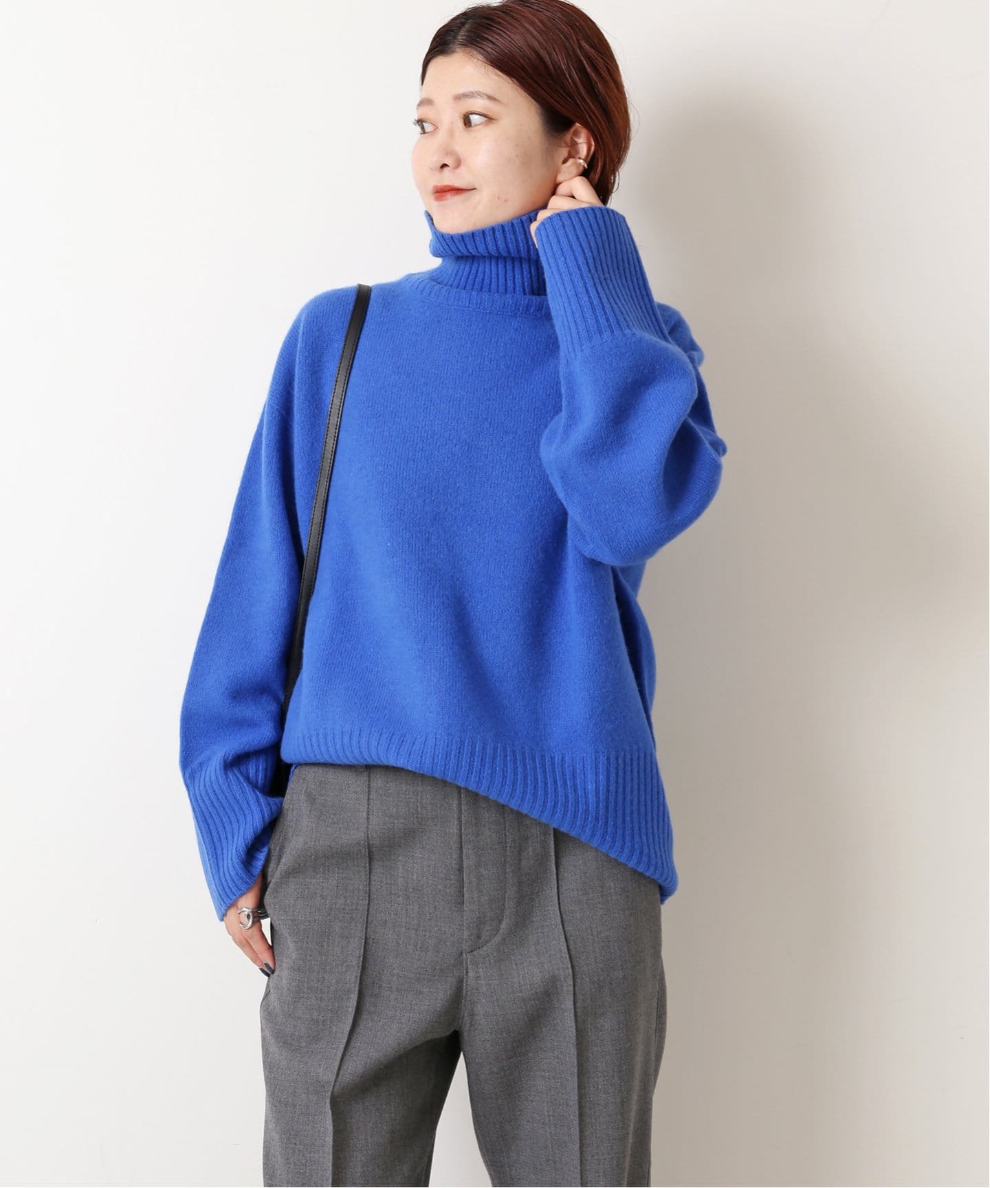 ウールカシミヤ タートルネックプルオーバー（ニット／セーター