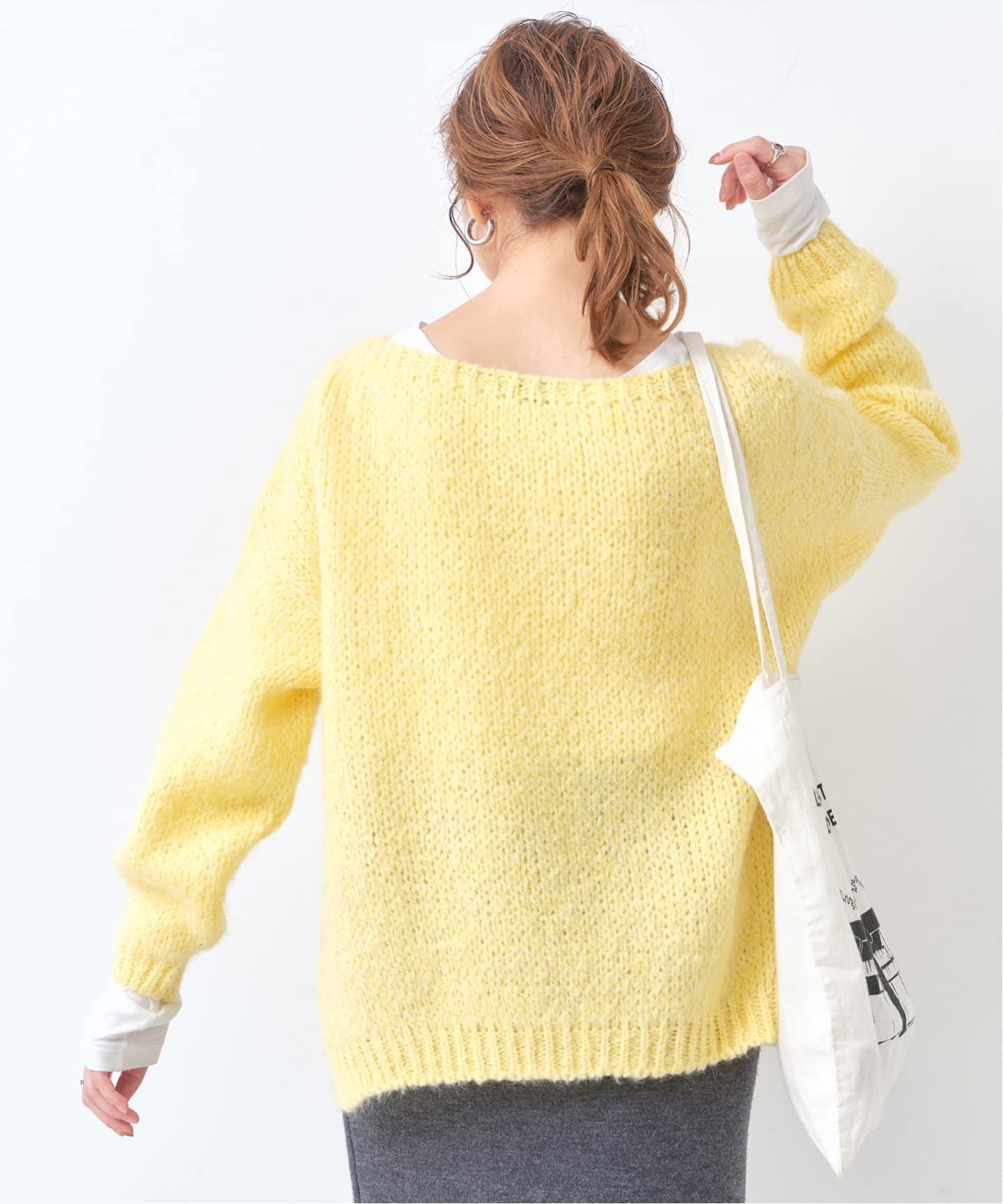 ≪追加≫【TRICOTS JEAN MARC】別注ボートネックスリットプルオーバー