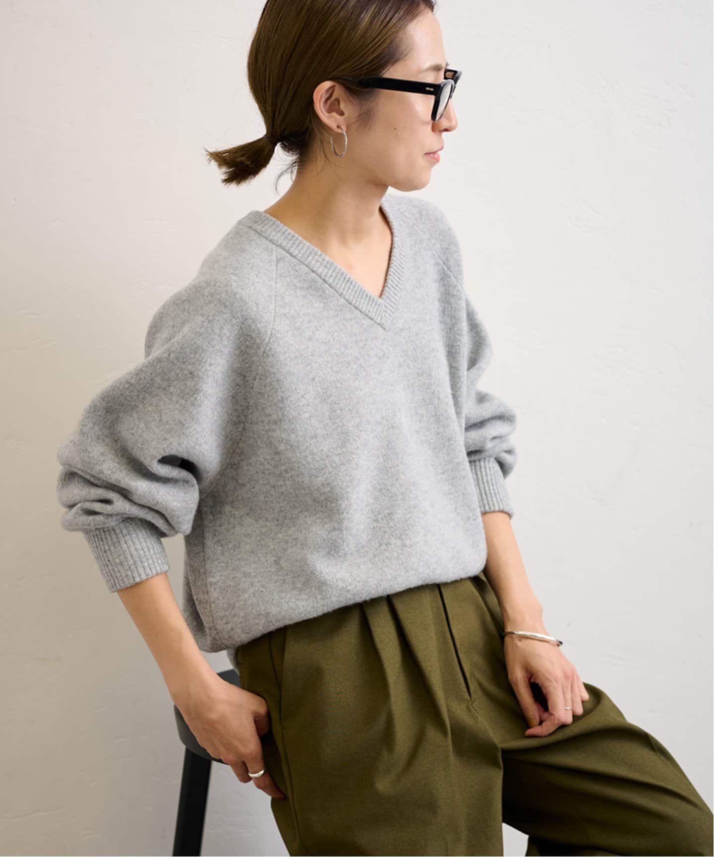 ≪追加≫AQUA Vネックプルオーバー2（ニット／セーター）｜FRAMeWORK
