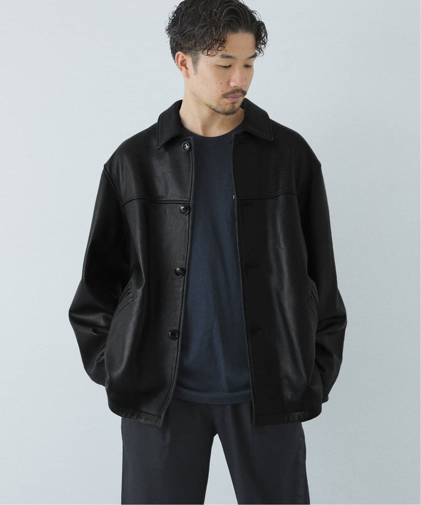SHEEP LEATHER JACKET / シープレザー カーコート（レザージャケット