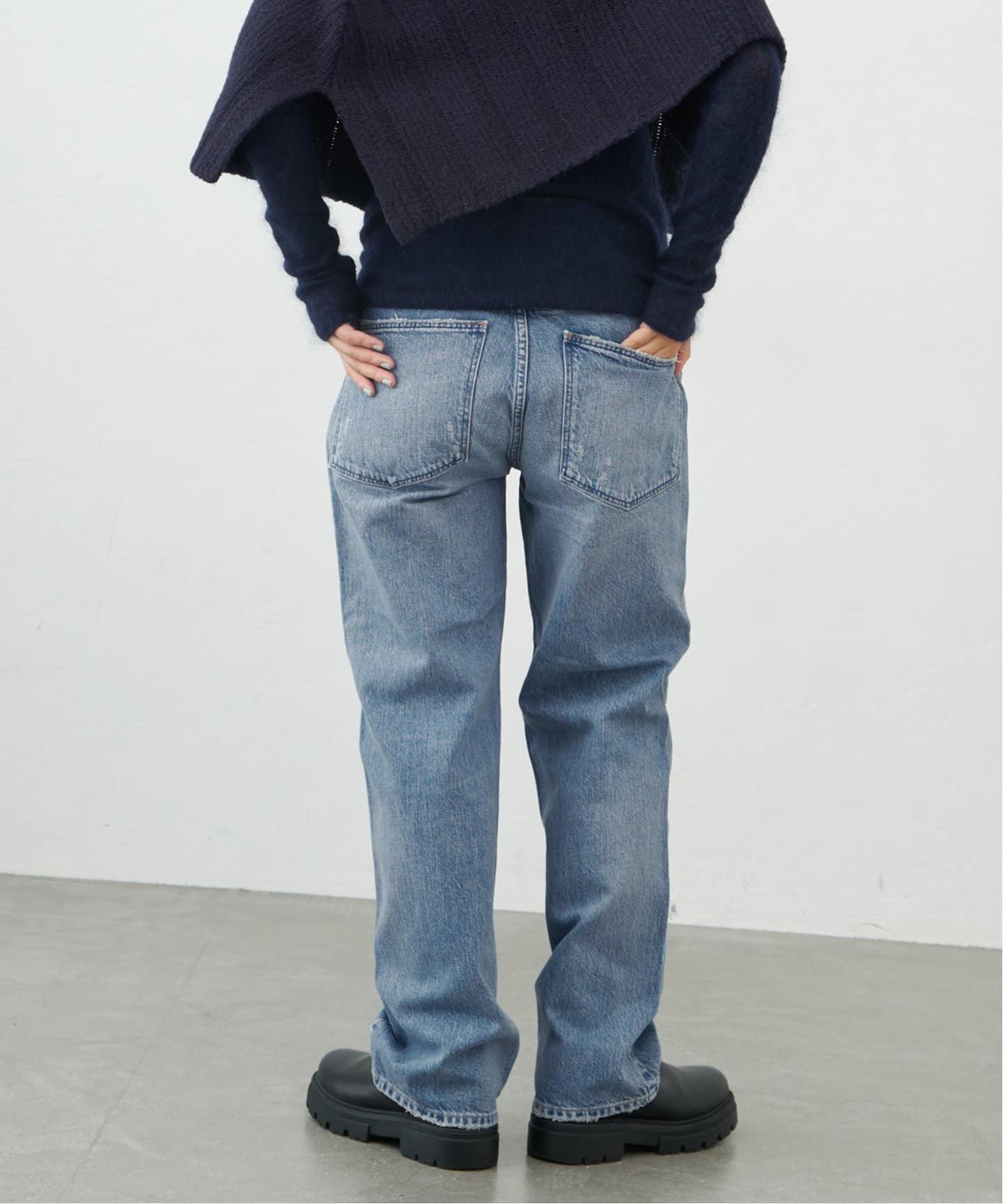 upper hights/アッパーハイツ】別注 THE HIM ワイドストレートデニム