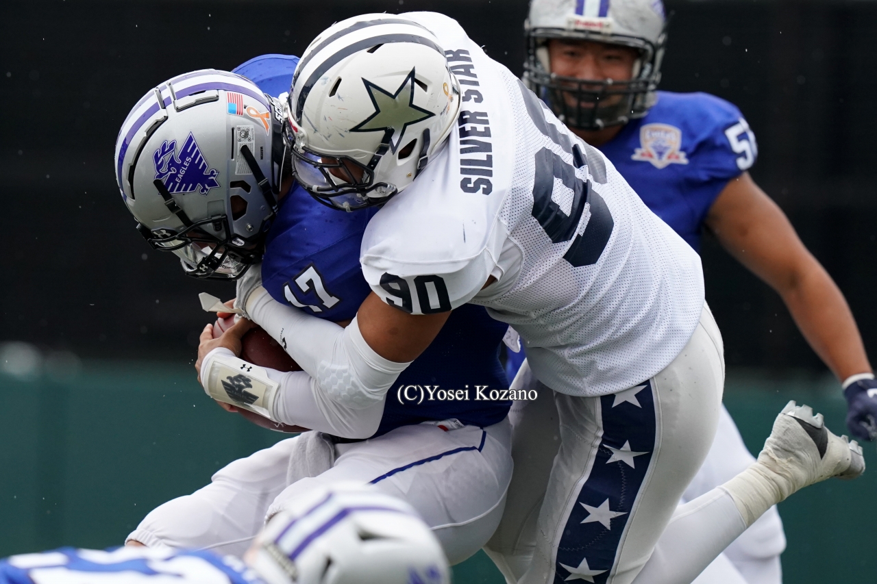 アメフト】シルバースター3連勝、ディフェンスが警視庁のランを
