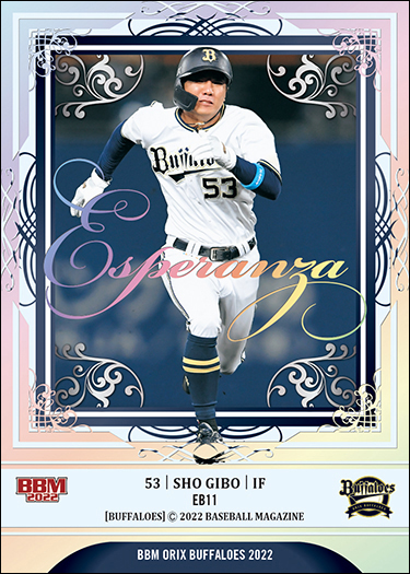新作情報】「BBMオリックス・バファローズ ベースボールカード2022