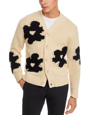 NN07 Mika Floral Intarsia V-Neck Cardigan | Bloomingdale's