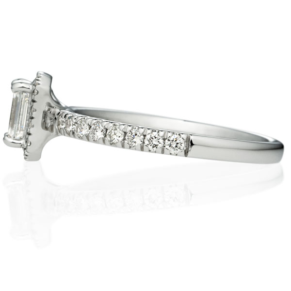 PT950 ルシーダ エメラルドカット ダイヤモンド エタニティタイプ