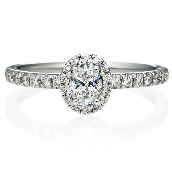 PT950 ルシーダ オーバルカット ダイヤモンド エタニティタイプ