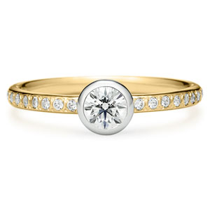 PT950/K18YG トート ダイヤモンド エタニティタイプ ベゼル