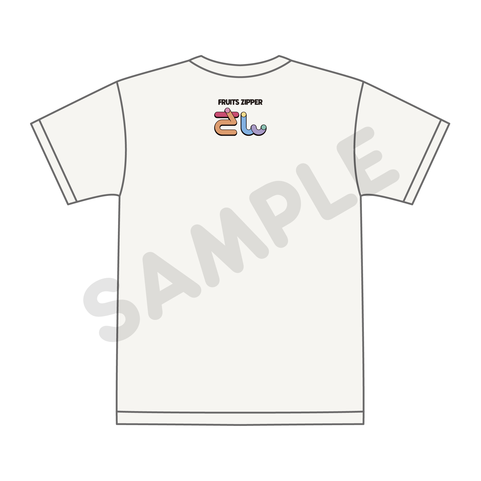 FRUITS ZIPPER 3rd Anniv. Tシャツ／バニラホワイト【ASOBIMALL(アソビ