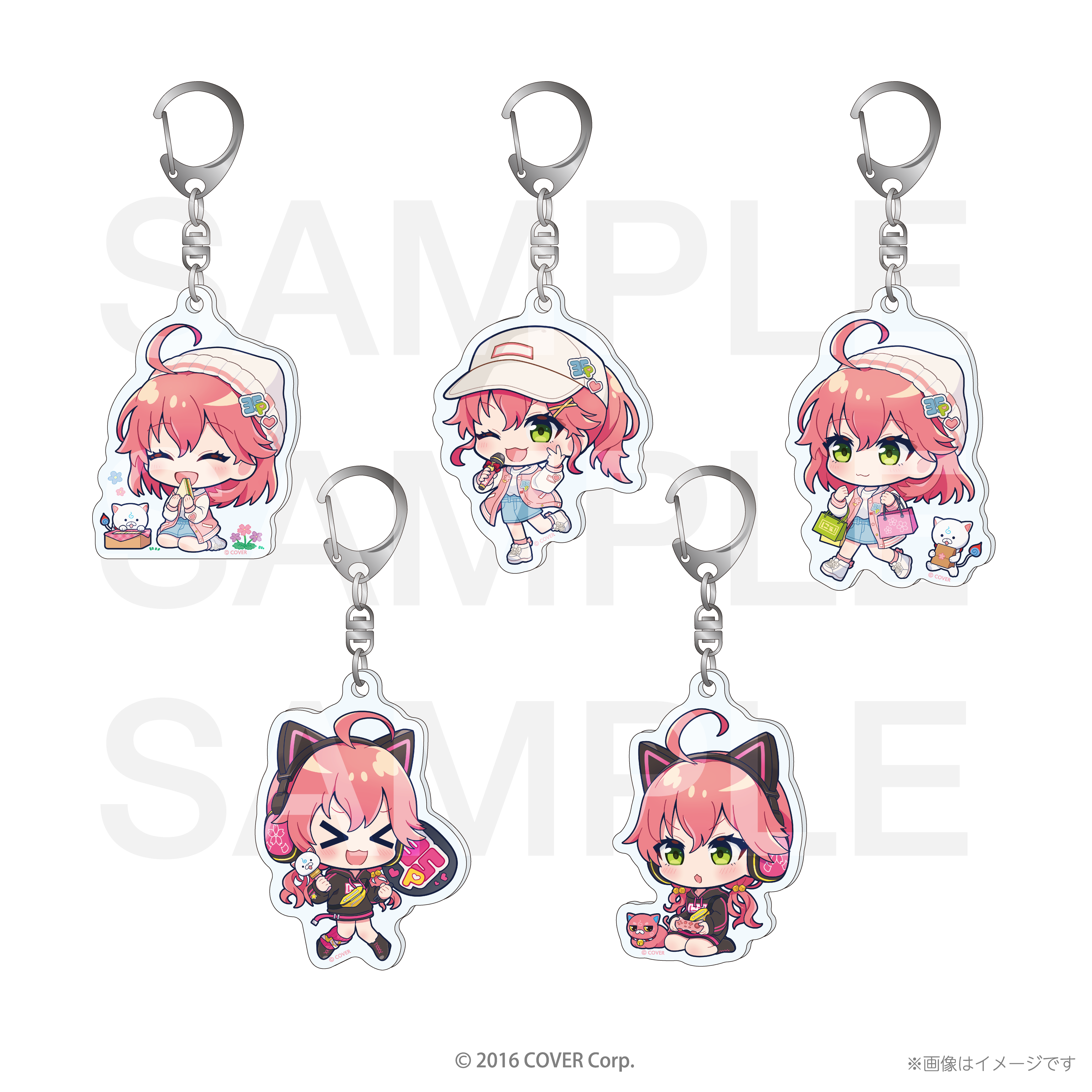 さくらみこ×Shibuya Sakura Stage トレーディングアクリルキーホルダー