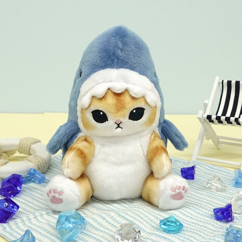ぽてたまぬいぐるみ mofusand サメにゃん ベージュ【サン・アロー公式
