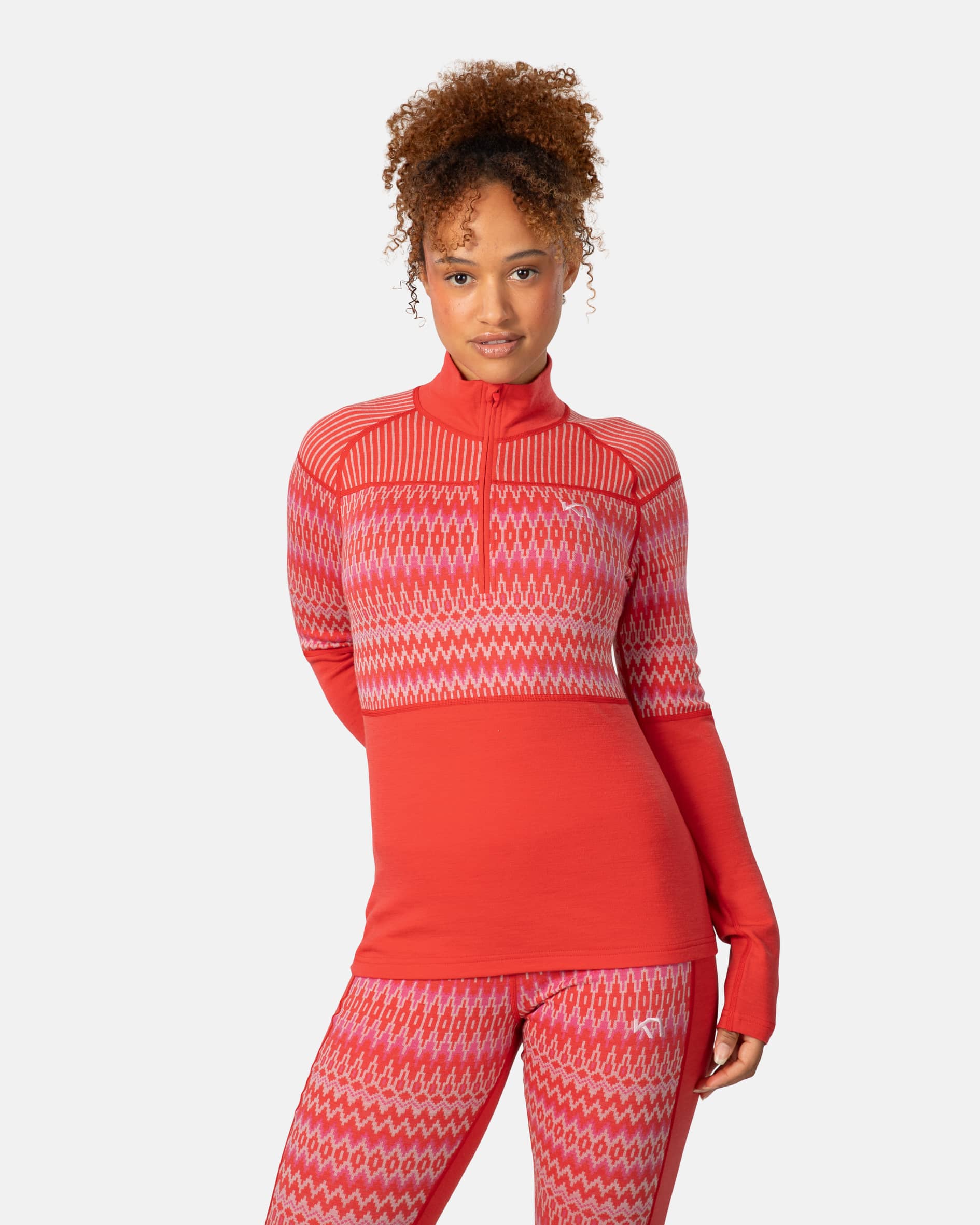 Silja 2.0 Half Zip - Heat Red