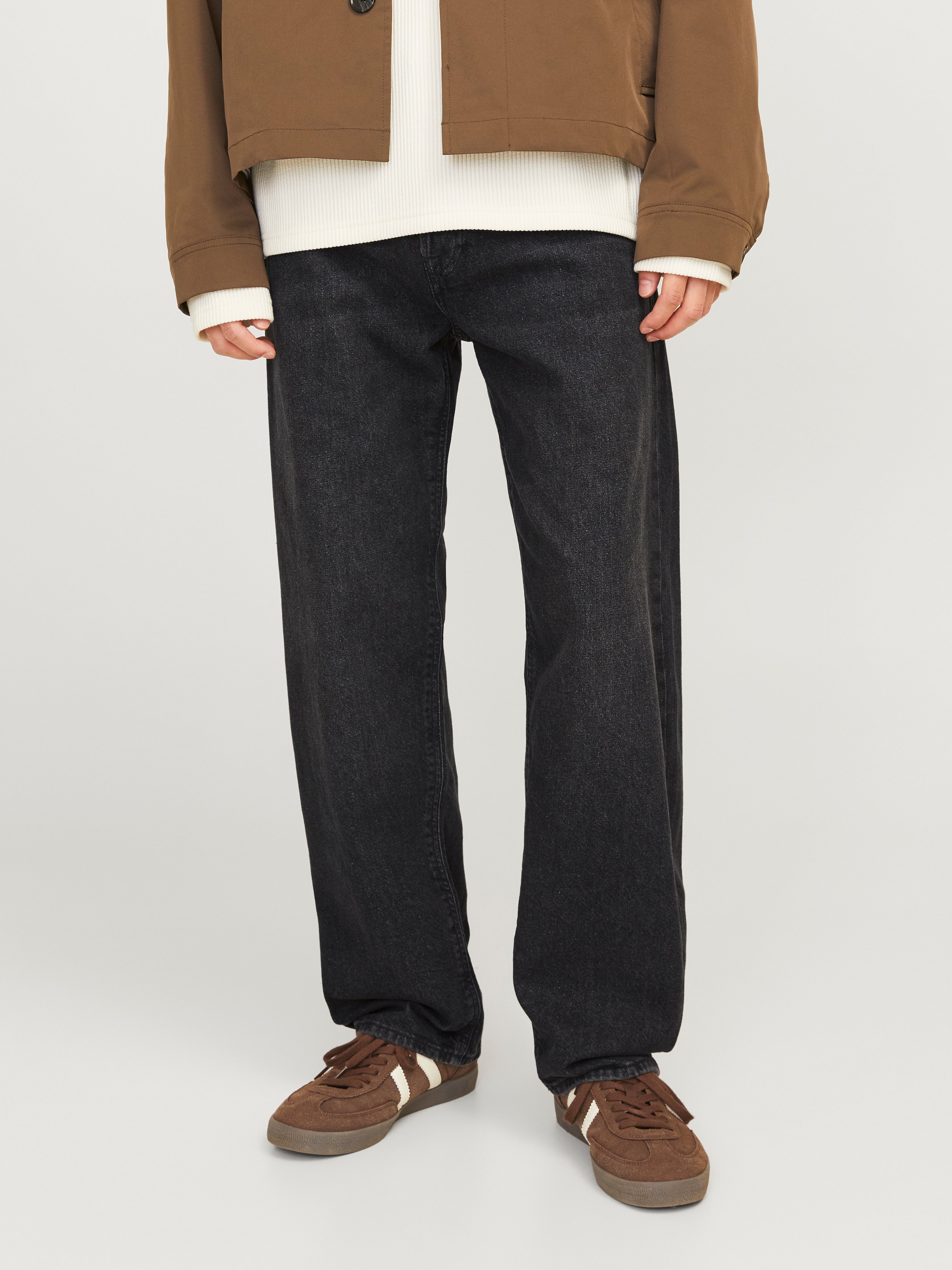 JJIEDDIE ORIGINAL SQ 165 Loose fit jeans | Black | Jack & Jones®