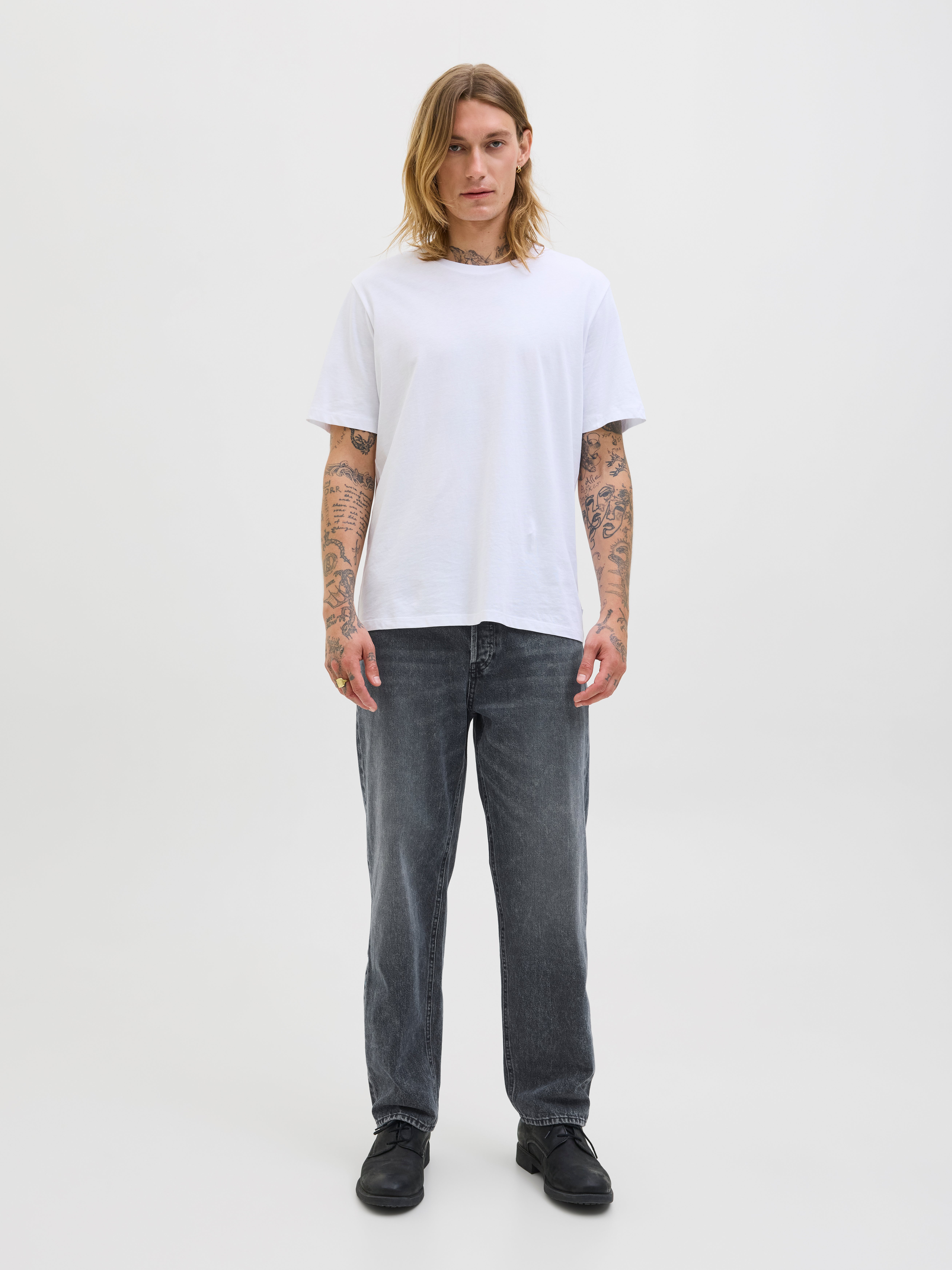 JJIEDDIE JJORIGINAL SQ 227 Loose fit jeans | Medium Grey | Jack