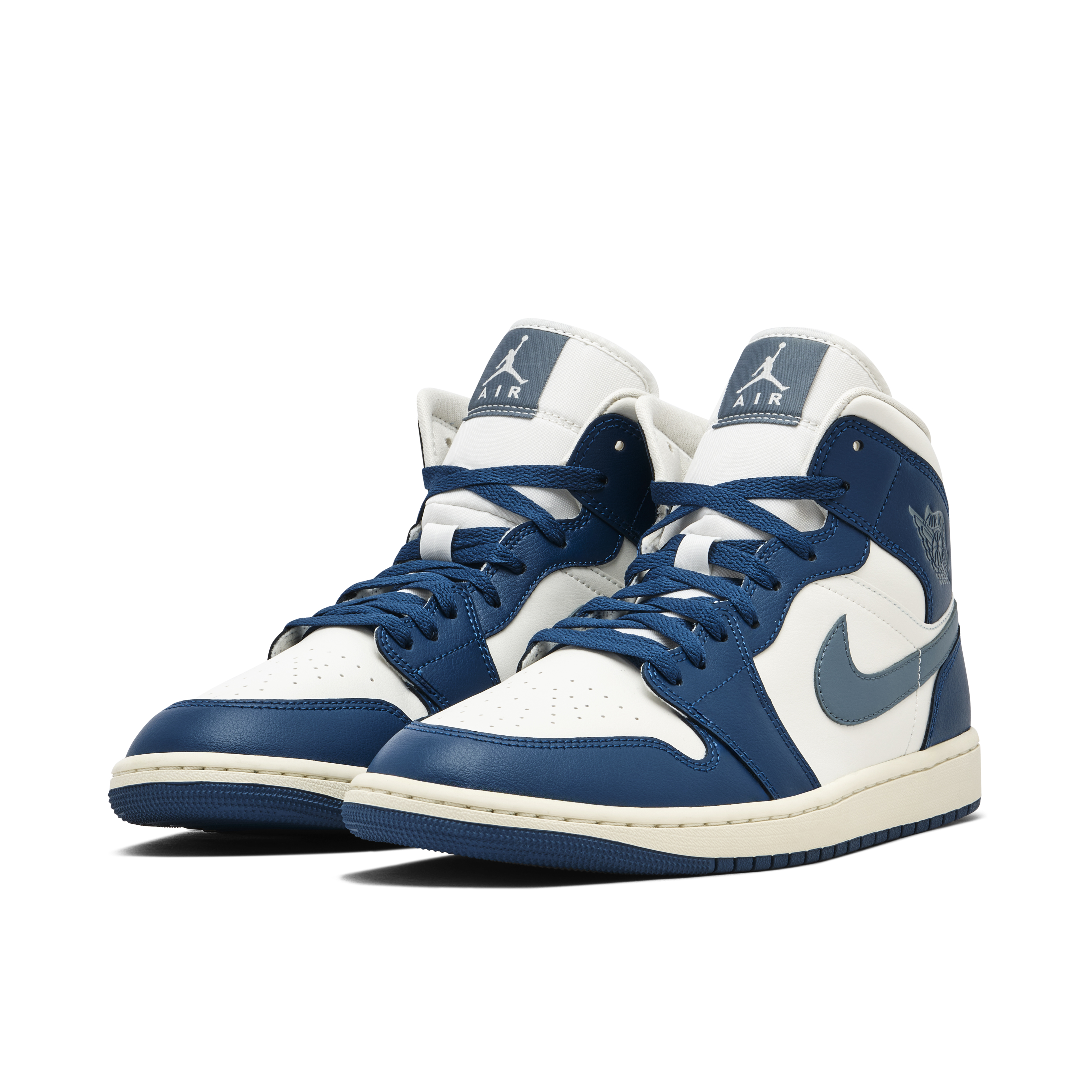 Air Jordan 1 Mid French Blue White Womens | BQ6472-414 | Laced