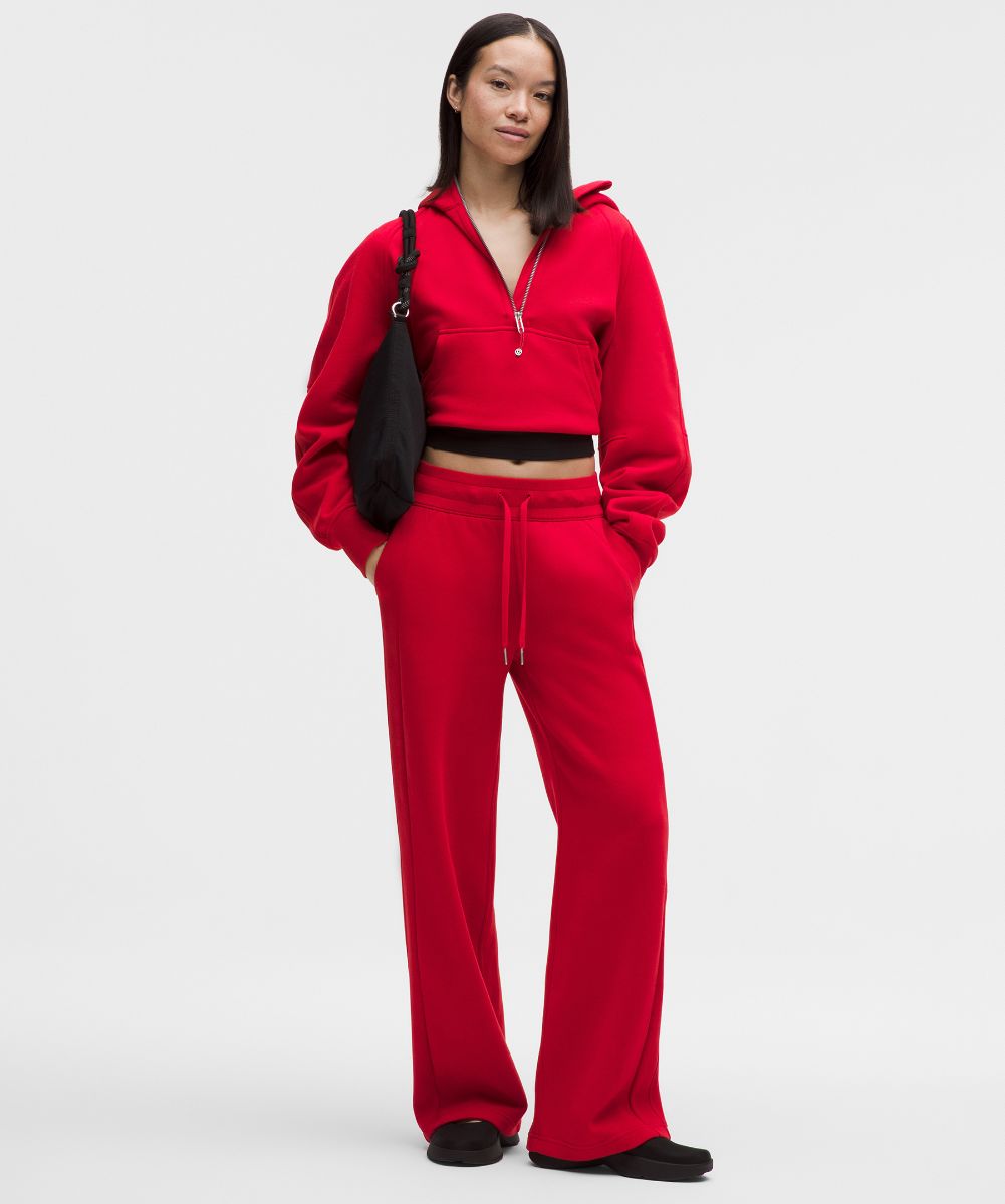 Scuba ミッドライズ ワイドレッグパンツ *アジアフィット | スウェット