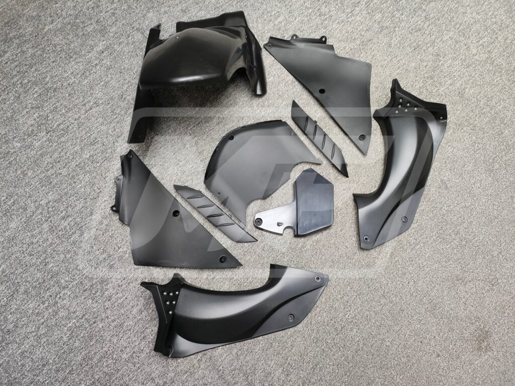 Kawasaki ZX14R 2006-2011 Gloss Green & White with Blue ABS