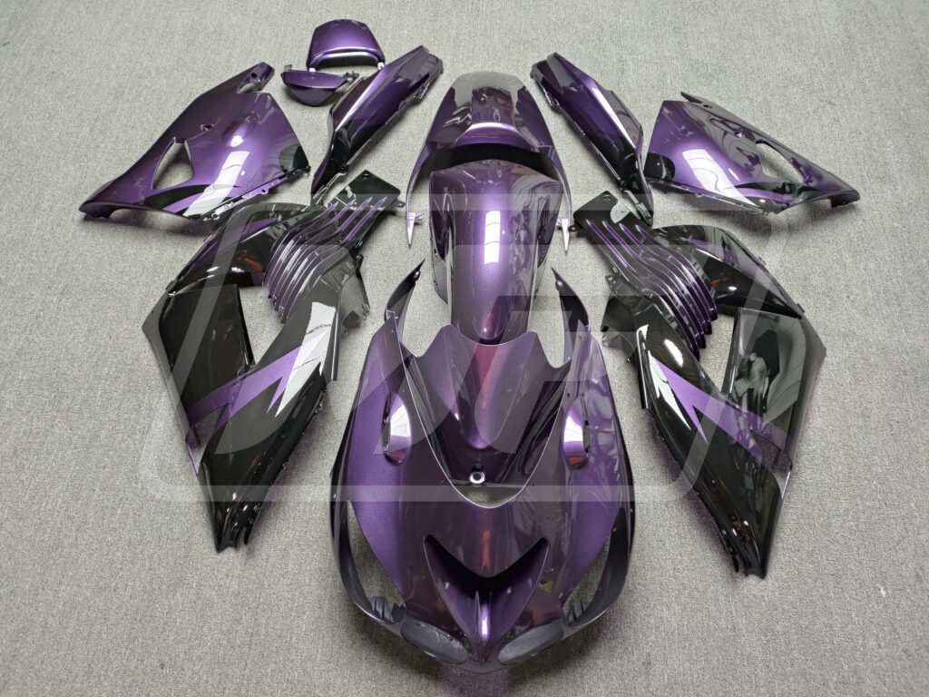 Kawasaki ZX14R 2006-2011 Gloss Purple & Black ABS Fairings