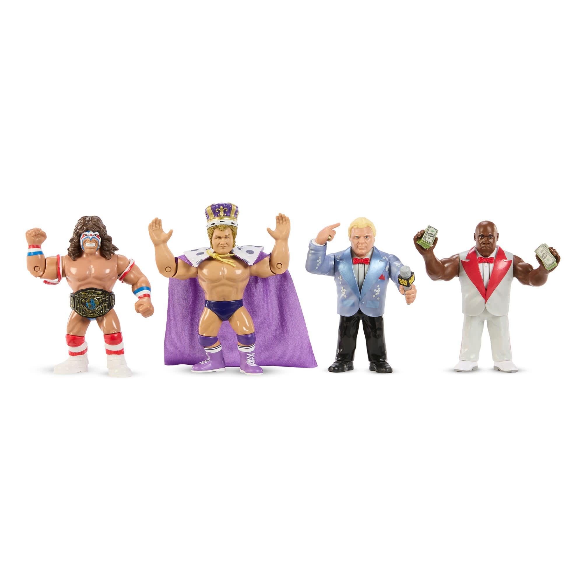 WWE Official Retro 4-Pack Action Figures | Mattel Creations