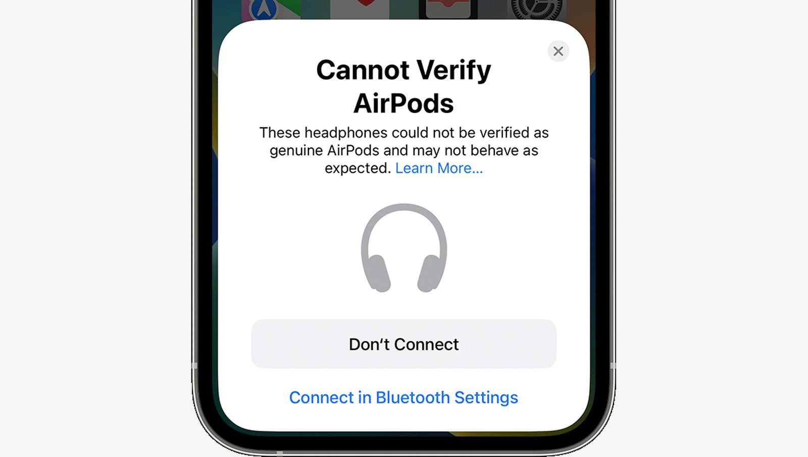 Apple Explains iPhone's New Alert Shown When Fake AirPods Are