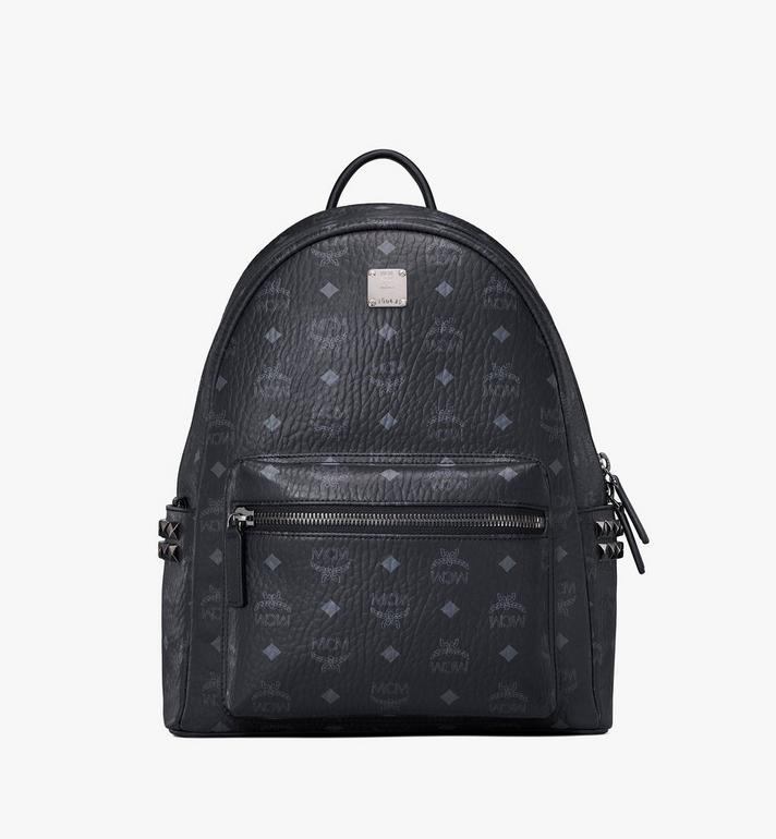Small-Medium Stark Side Studs Backpack in Visetos ブラック | MCM ®JP