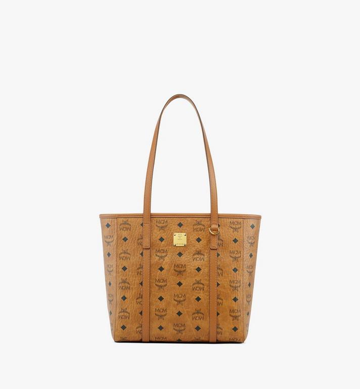 Small Toni Top-Zip Shopper in Visetos Cognac | MCM ®US