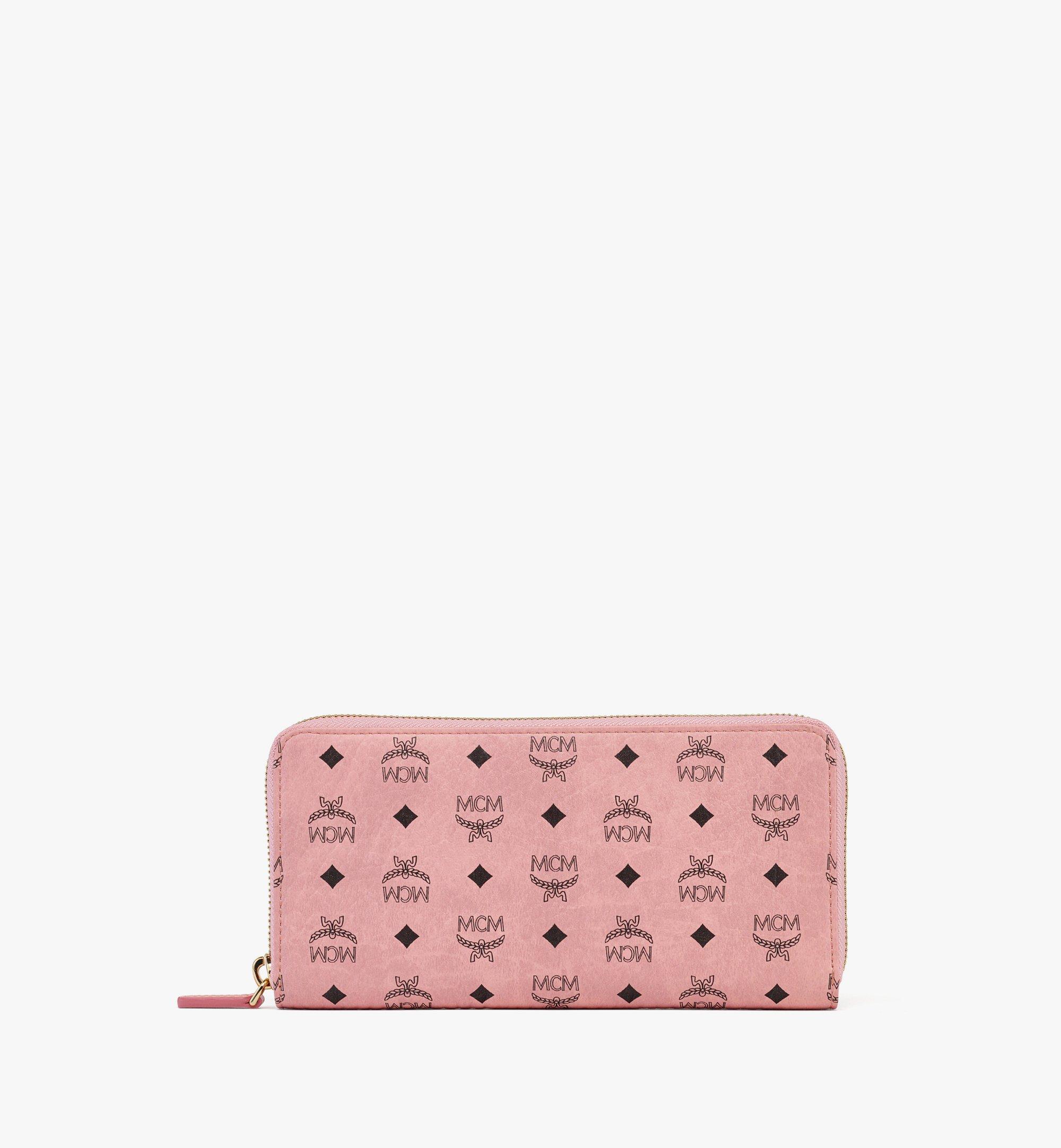 Large Aren Zip Around Wallet in Visetos Pink | MCM ®US
