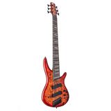 Ibanez Bass Workshop SRMS806-BTT Multiscale Brown Topaz Burst | USA