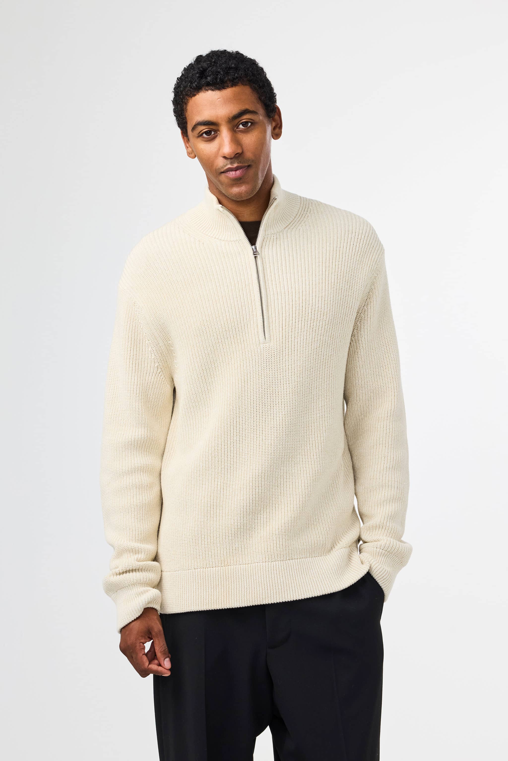 Jacobo 6470 men's sweater - Ivory - Buy online at NN.07®