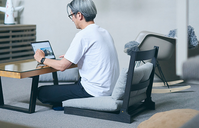 座椅子 supported by karimoku｜家を装う｜中川政七商店 公式サイト