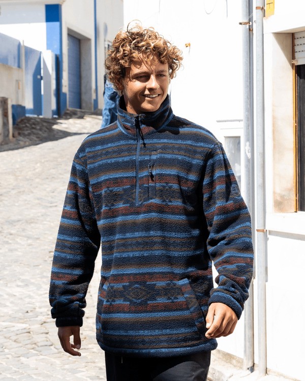Boundary - Half Zip Mock Neck Fleece for Men | Billabong