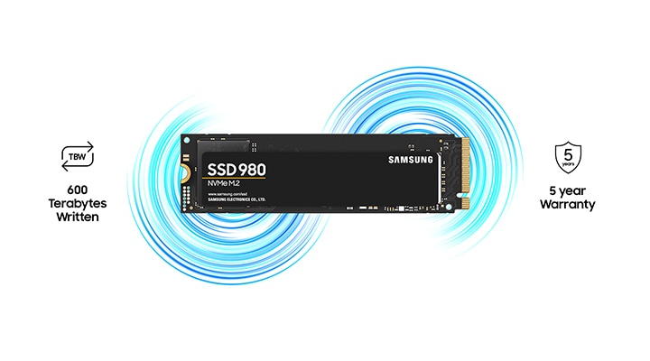 980 PCIe 3.0 NVMe M.2 SSD, 500 GB | Samsung Canada